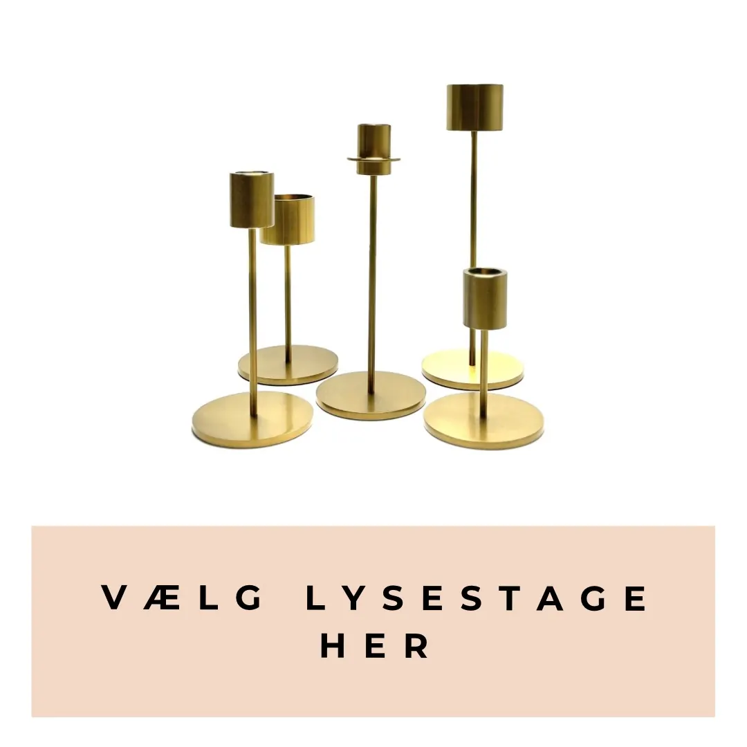Moderne lysestager til spisebordet